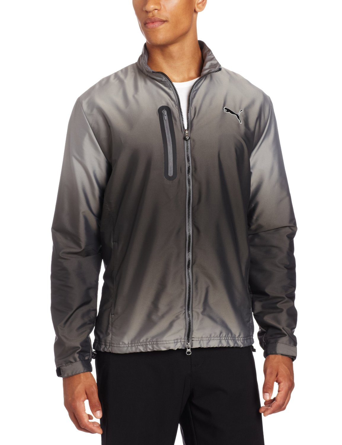 Mens Puma Patterned Golf Wind Jackets