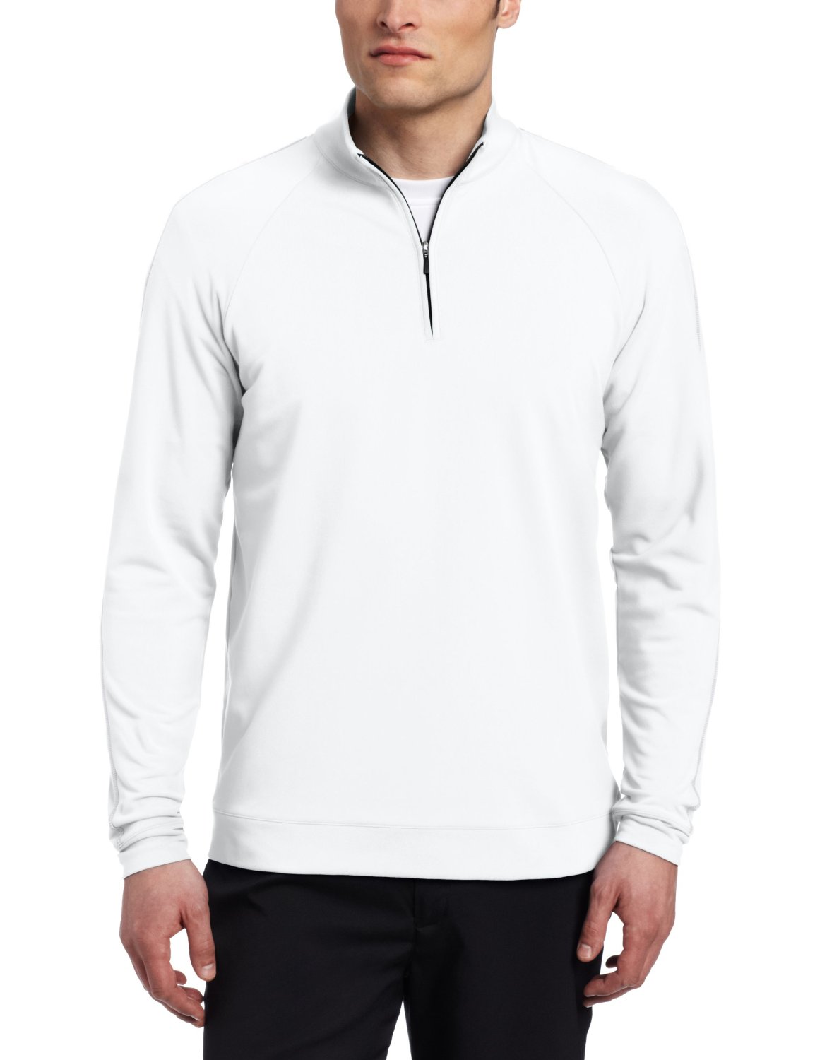 Mens Adidas Climalite Contrast Stitch Golf Pullovers