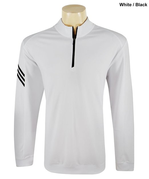 Adidas Climalite Warm 3-Stripes Half Zip Golf Pullovers