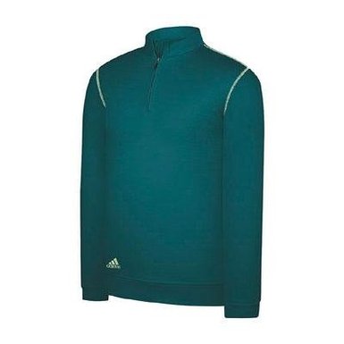 Mens Contrast Textured Half Zip Golf Pullovers