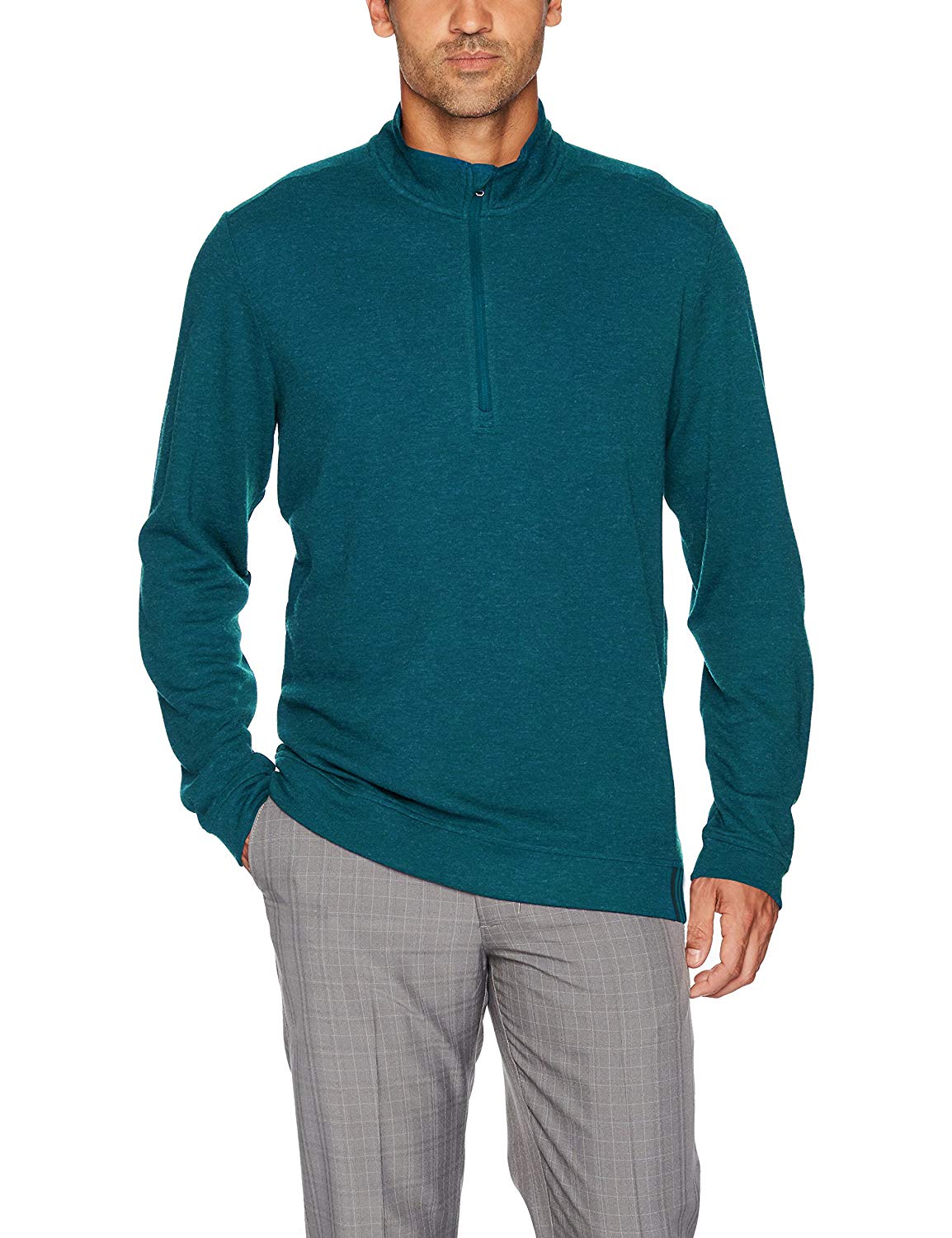 Mens Adidas Wool Quarter Zip Golf Pullovers