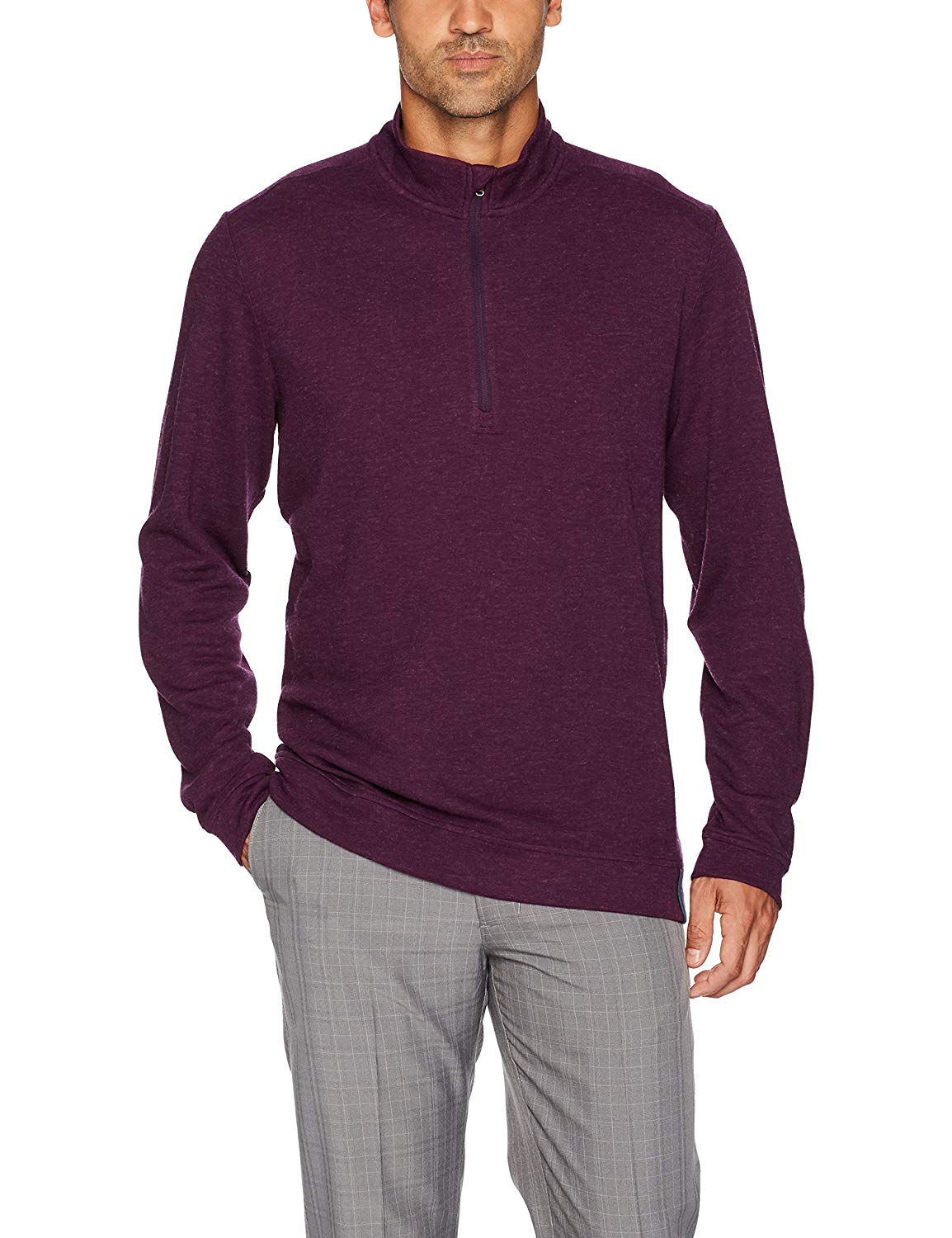 Adidas Mens Wool Quarter Zip Golf Pullovers