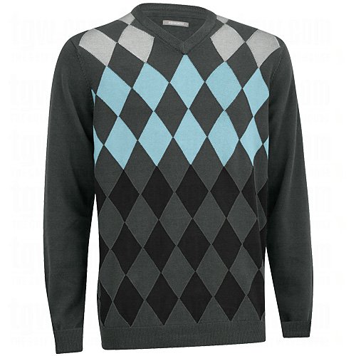 Mens Argyle V-Neck Golf Pullovers