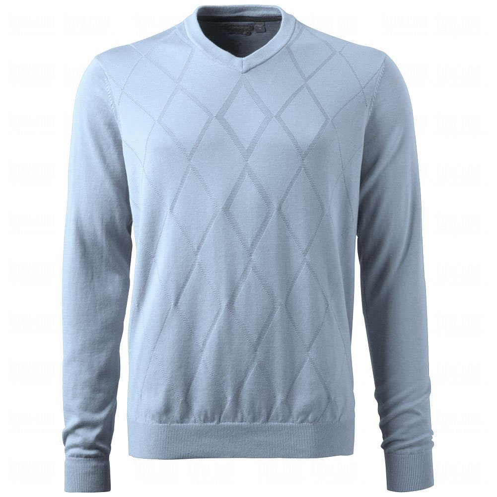 Mens Ashworth Diamond Texture Pima Golf Sweaters