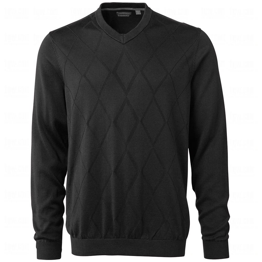 Ashworth Mens Diamond Texture Pima Golf Sweaters