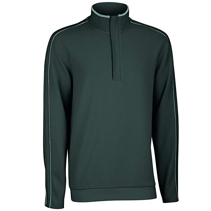 Mens Ashworth French Rib Solid Golf Pullover Sweaters