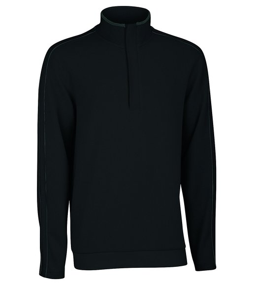 Mens French Rib Solid Golf Pullovers