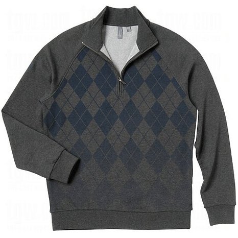 Mens Ashworth French Terry Argyle Golf Pullovers
