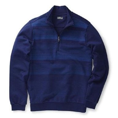 Mens Ashworth French Terry Gradient Stripe Print Golf Pullovers