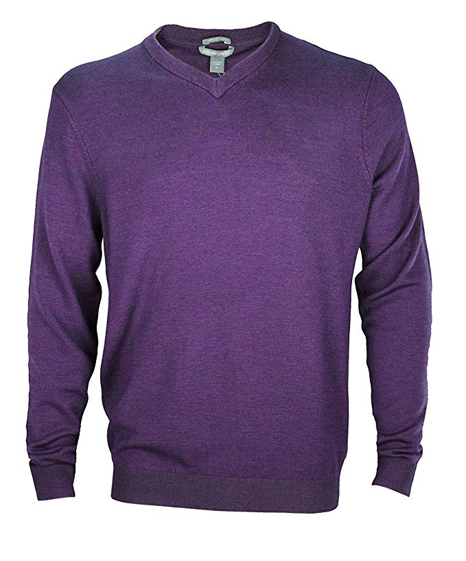 Mens Ashworth Plaited Merino V-Neck Golf Sweaters