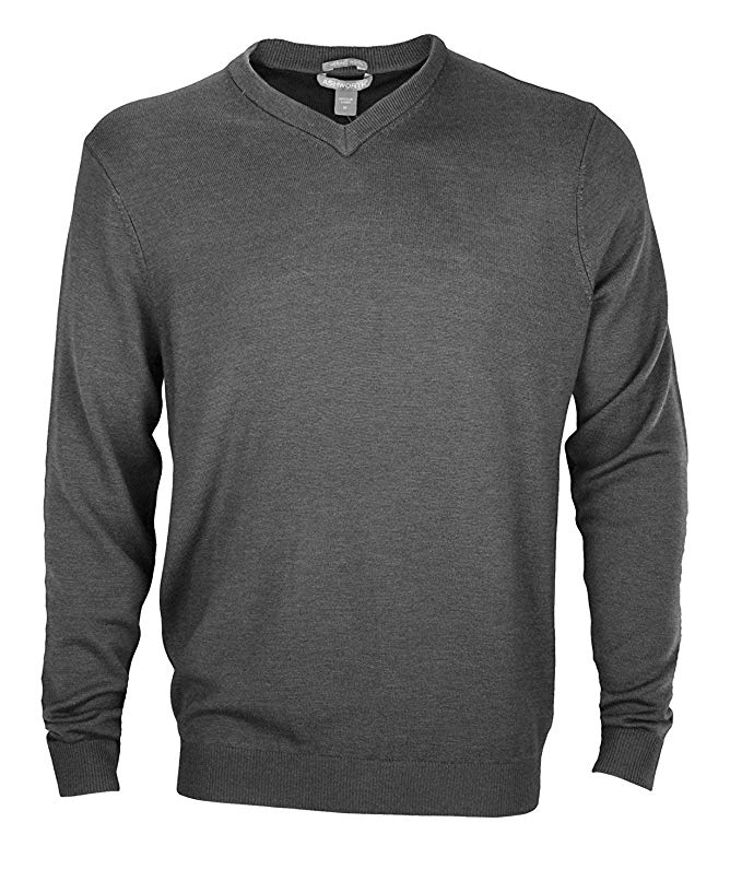 Ashworth Mens Plaited Merino V-Neck Golf Sweaters