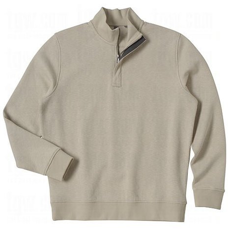 Mens Ashworth Slub Half Zip Fleece Golf Pullovers