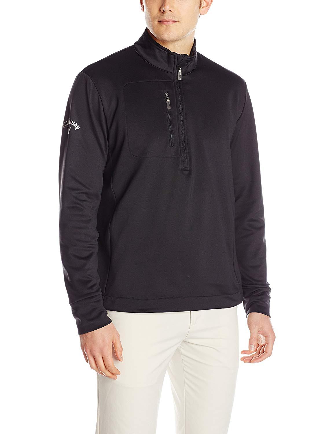 Callaway Mens Tundra Long Sleeve Quarter Zip Stretch Golf Pullovers