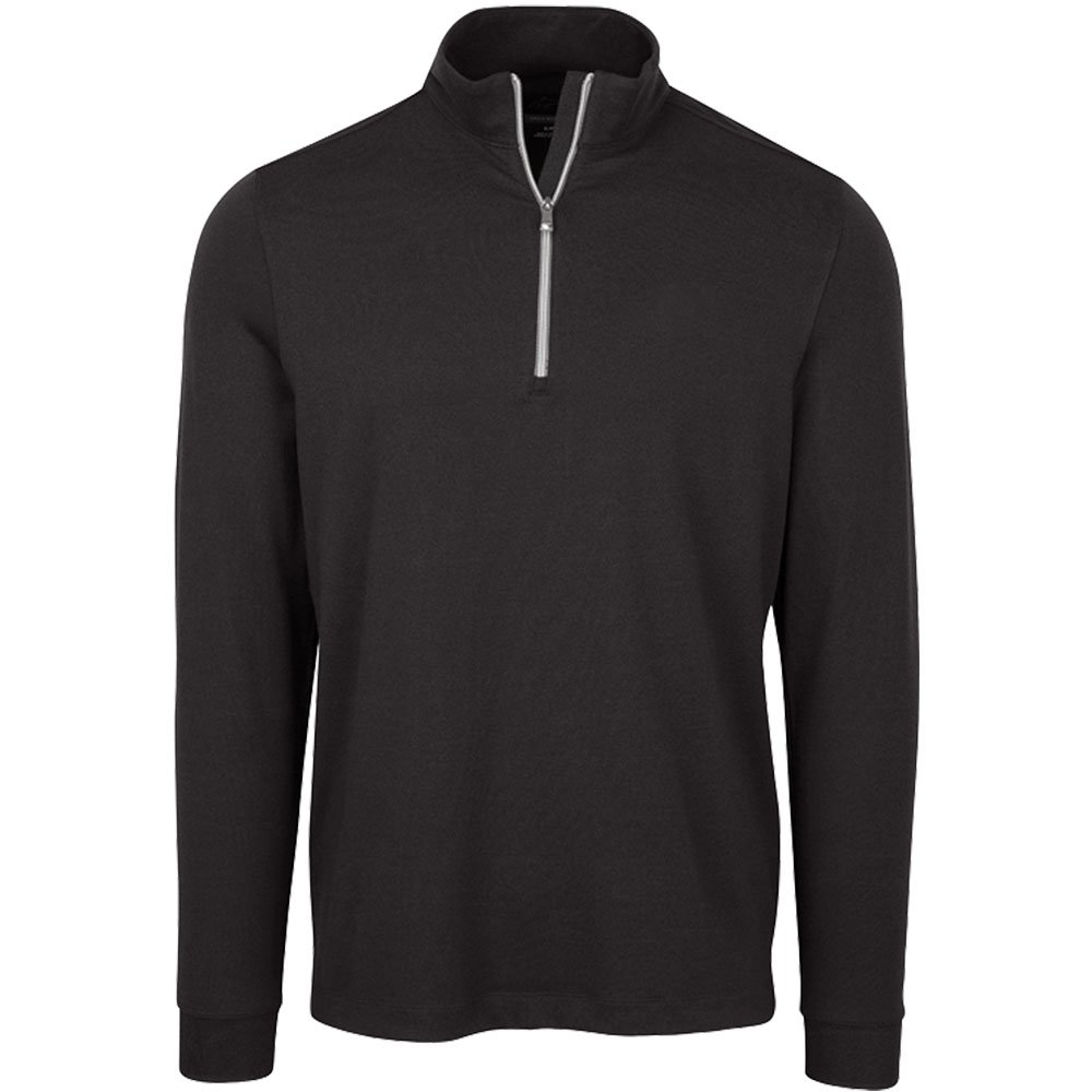 Greg Norman Mens Collection Heathered Quarter Zip Golf Mocks