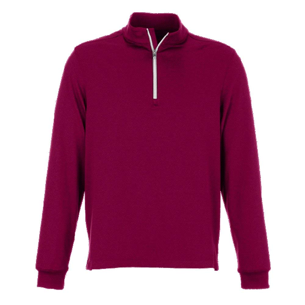 Greg Norman Mens Collection Heathered Quarter Zip Golf Mocks