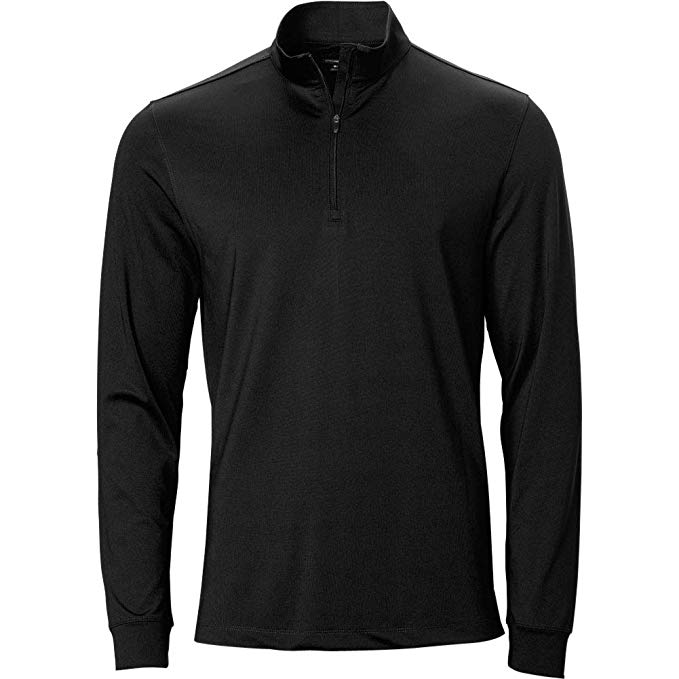 Greg Norman Mens Draw Quarter Zip Mock Golf Pullovers