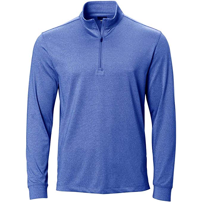 Greg Norman Mens Draw Quarter Zip Mock Golf Pullovers