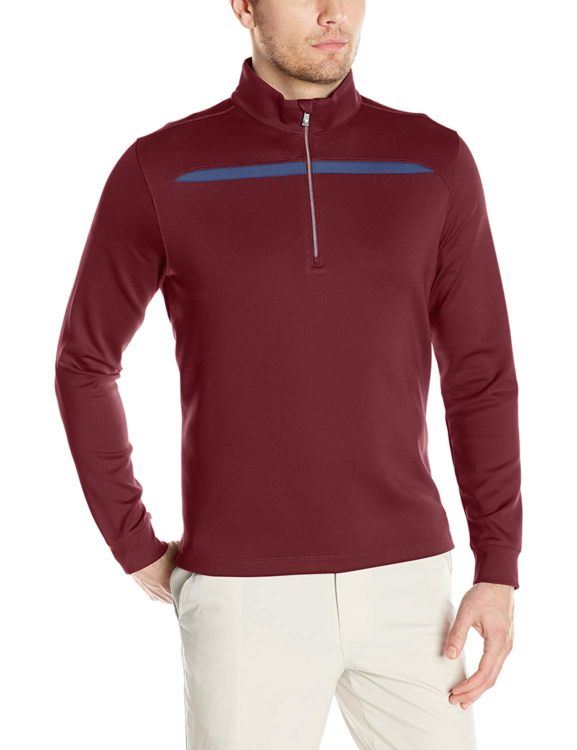 Mens Greg Norman Fashion Pullover Golf Tops