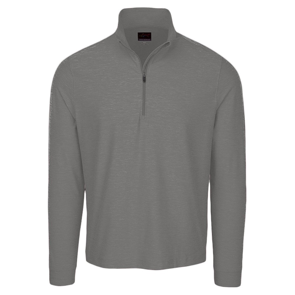 Greg Norman Mens Heather Quarter Zip Golf Mocks