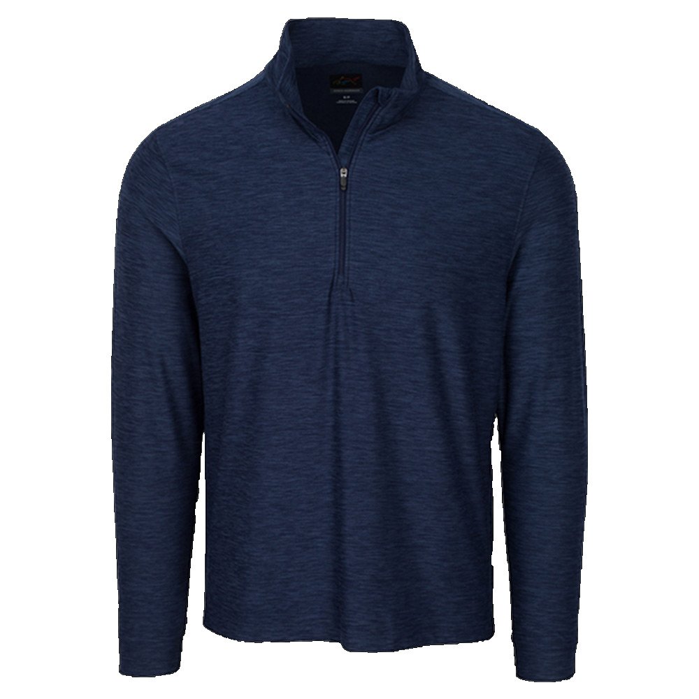 Greg Norman Mens Heather Quarter Zip Golf Mocks