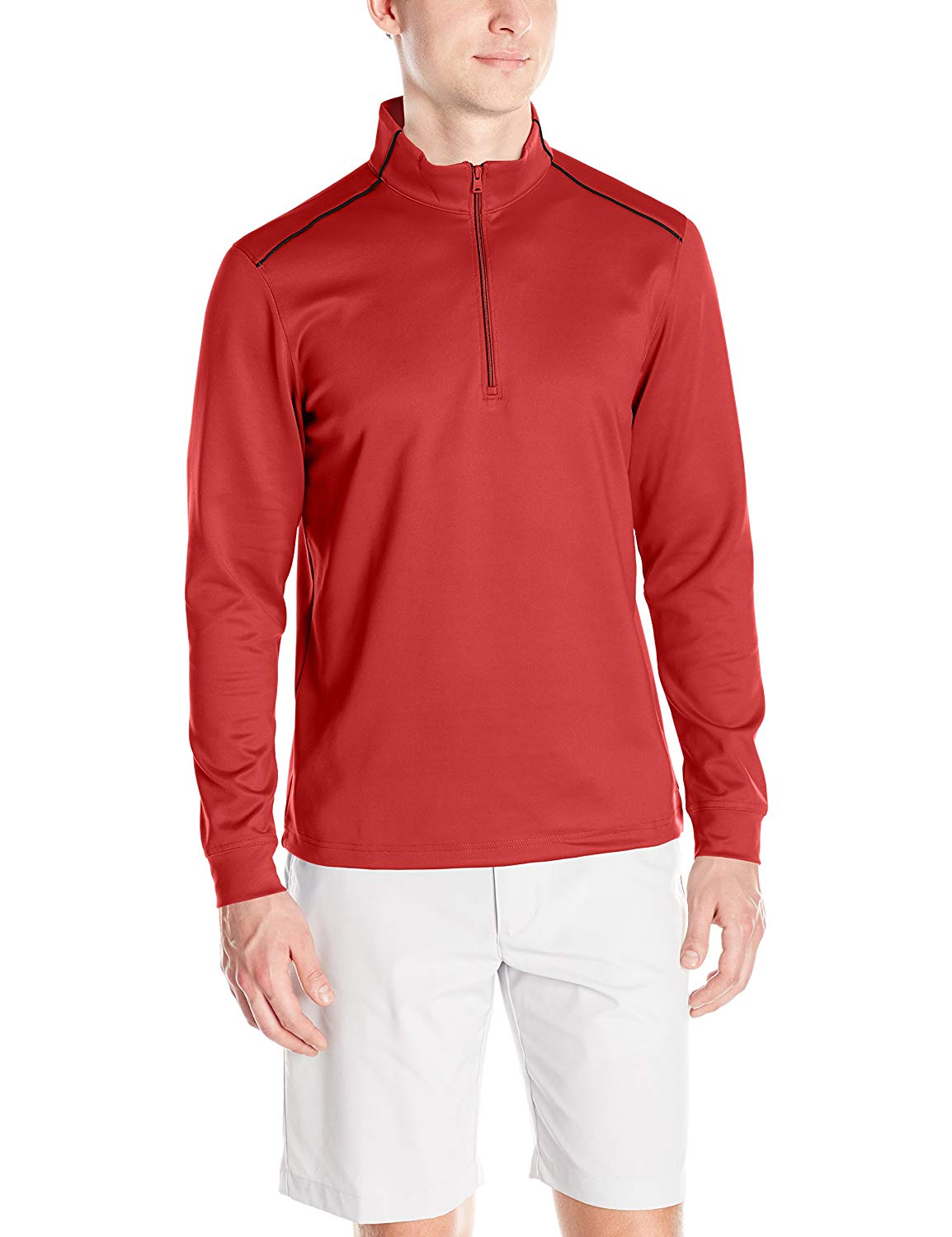 Greg Norman Mens Quarter Zip Pullover Golf Tops