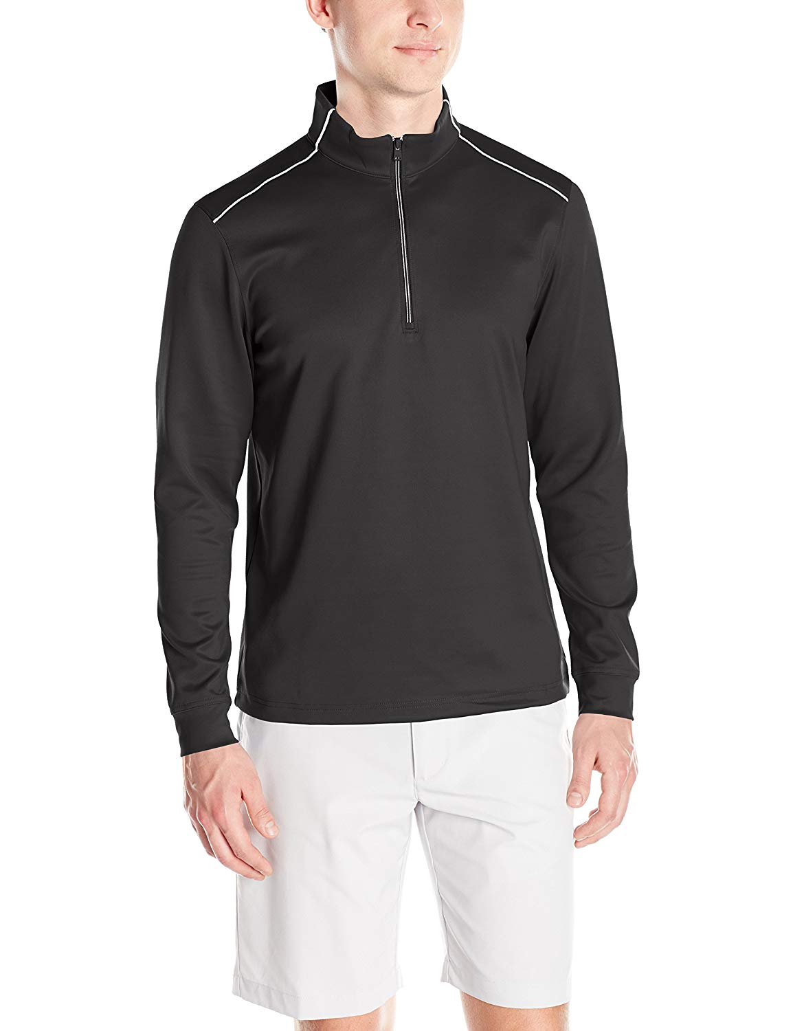 Mens Greg Norman Quarter Zip Pullover Golf Tops