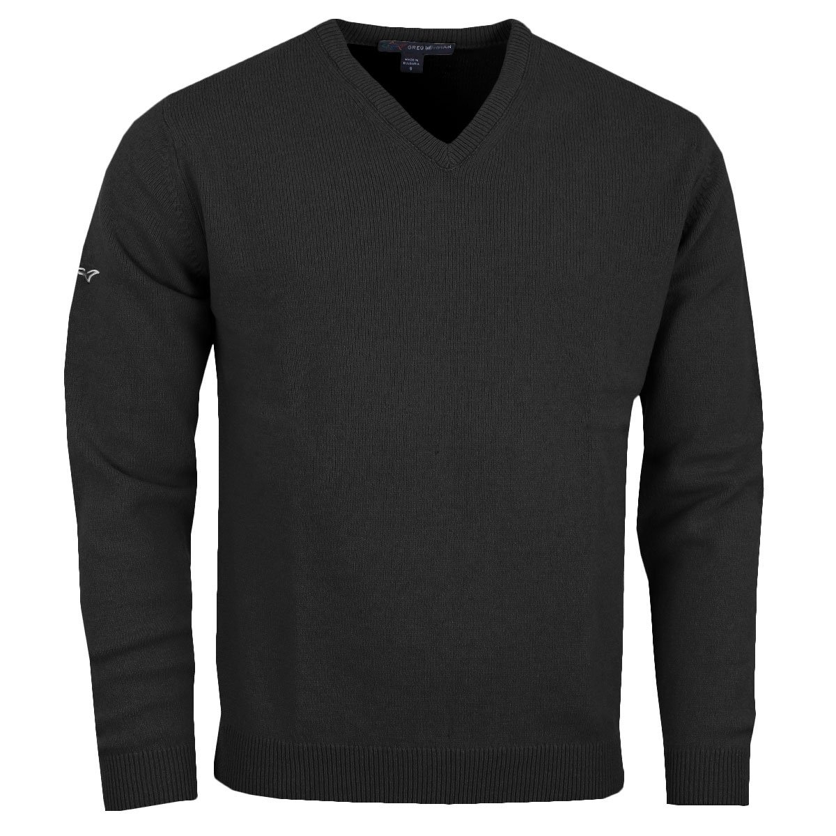 Greg Norman Mens V-Neck Lambswool Sweater Golf Pullovers