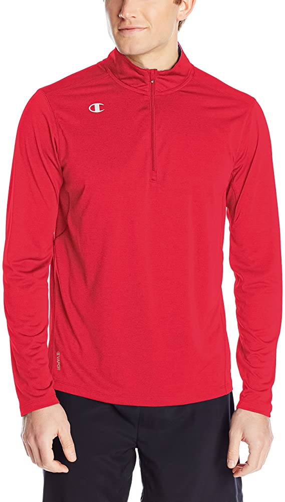 Mens Champion Quarter Zip Double Dry Golf Pullovers