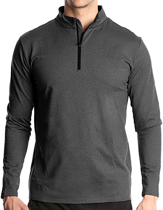 Mens Fort Isle Long Sleeve Half Zip Golf Pullovers