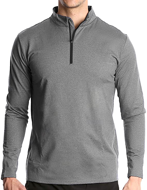 Fort Isle Mens Long Sleeve Half Zip Golf Pullovers