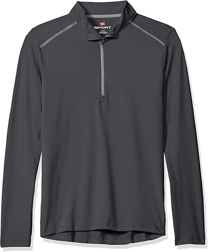 Hanes Mens Sport Performance Quarter Zip Golf Pullovers