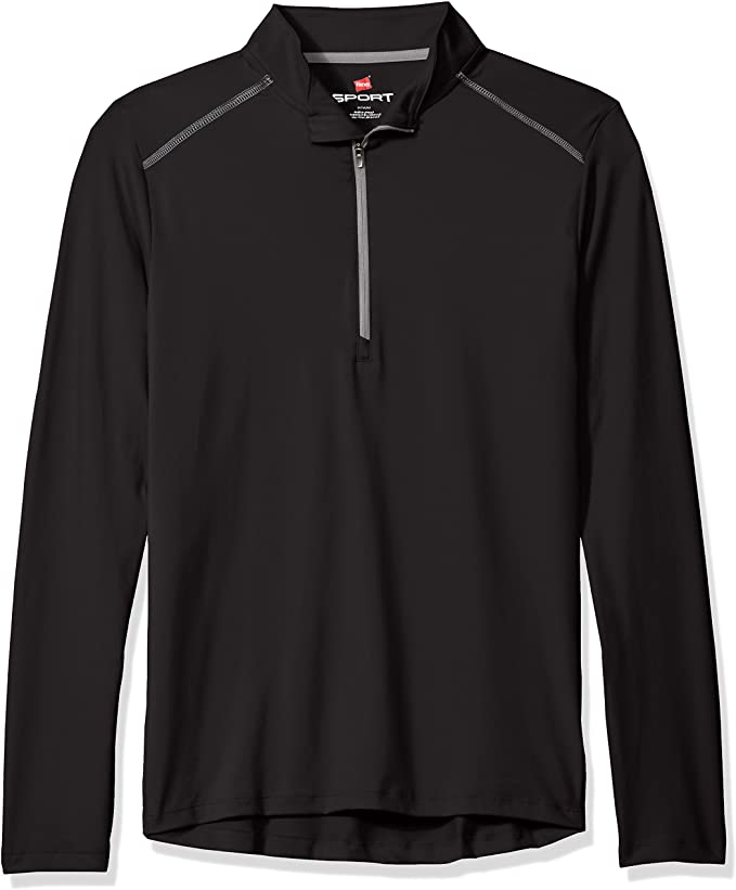 Hanes Mens Sport Performance Quarter Zip Golf Pullovers