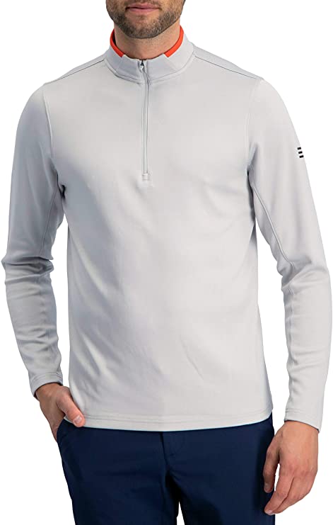 Three Sixty Six Mens Half Zip Fleece Golf Pullovers