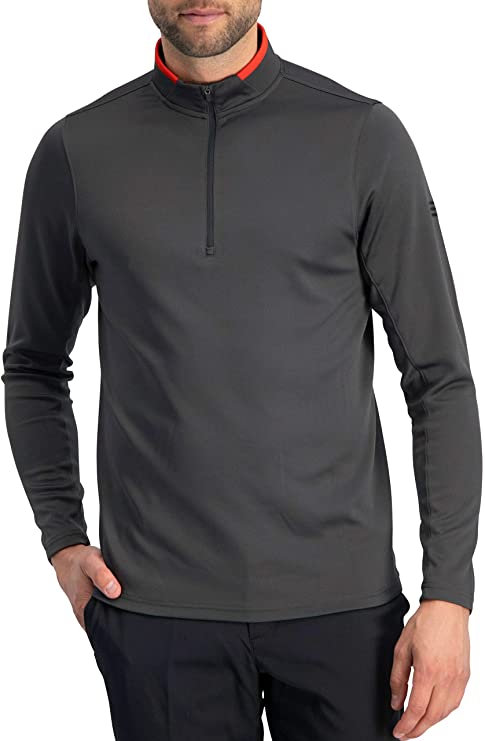 Three Sixty Six Mens Half Zip Fleece Golf Pullovers