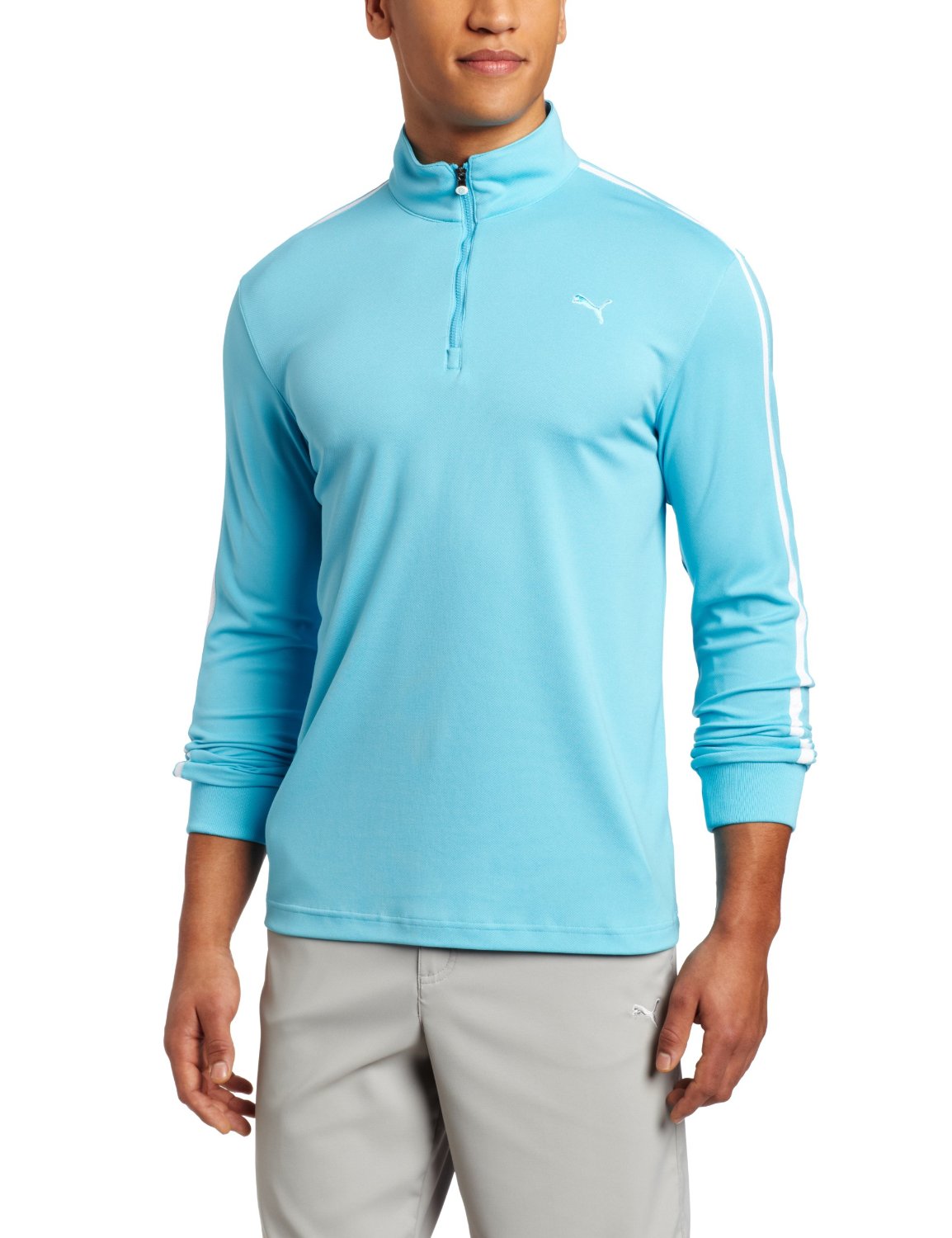 Puma Mens Longsleeve Quarter Zip Tops