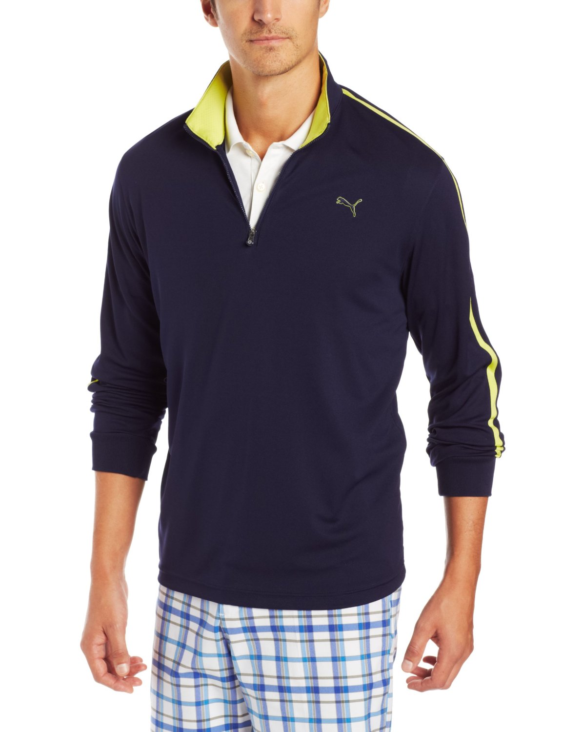 Puma Mens Longsleeve Quarter Zip Golf Tops