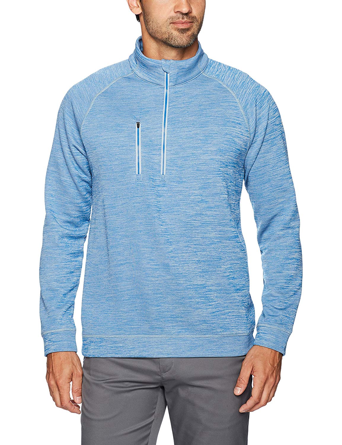 Mens Puma Pwrwarm Heather Golf Pullovers