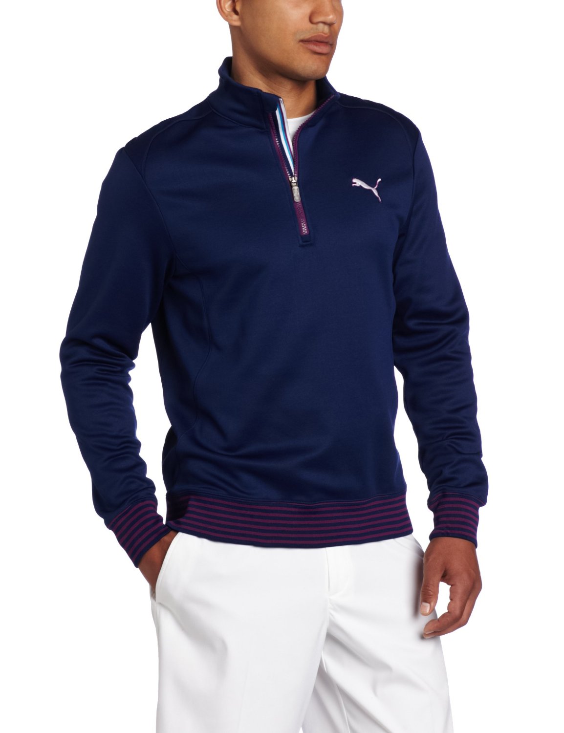 Mens Puma Quarter Zip Golf Popover Shirts