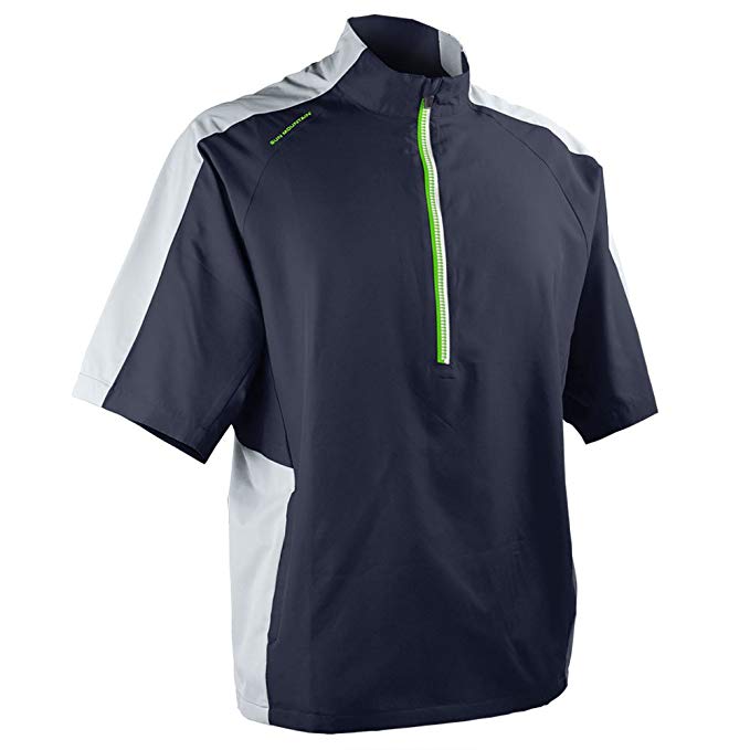 Sun Mountain Mens Headwind Short Sleeve Golf Pullovers