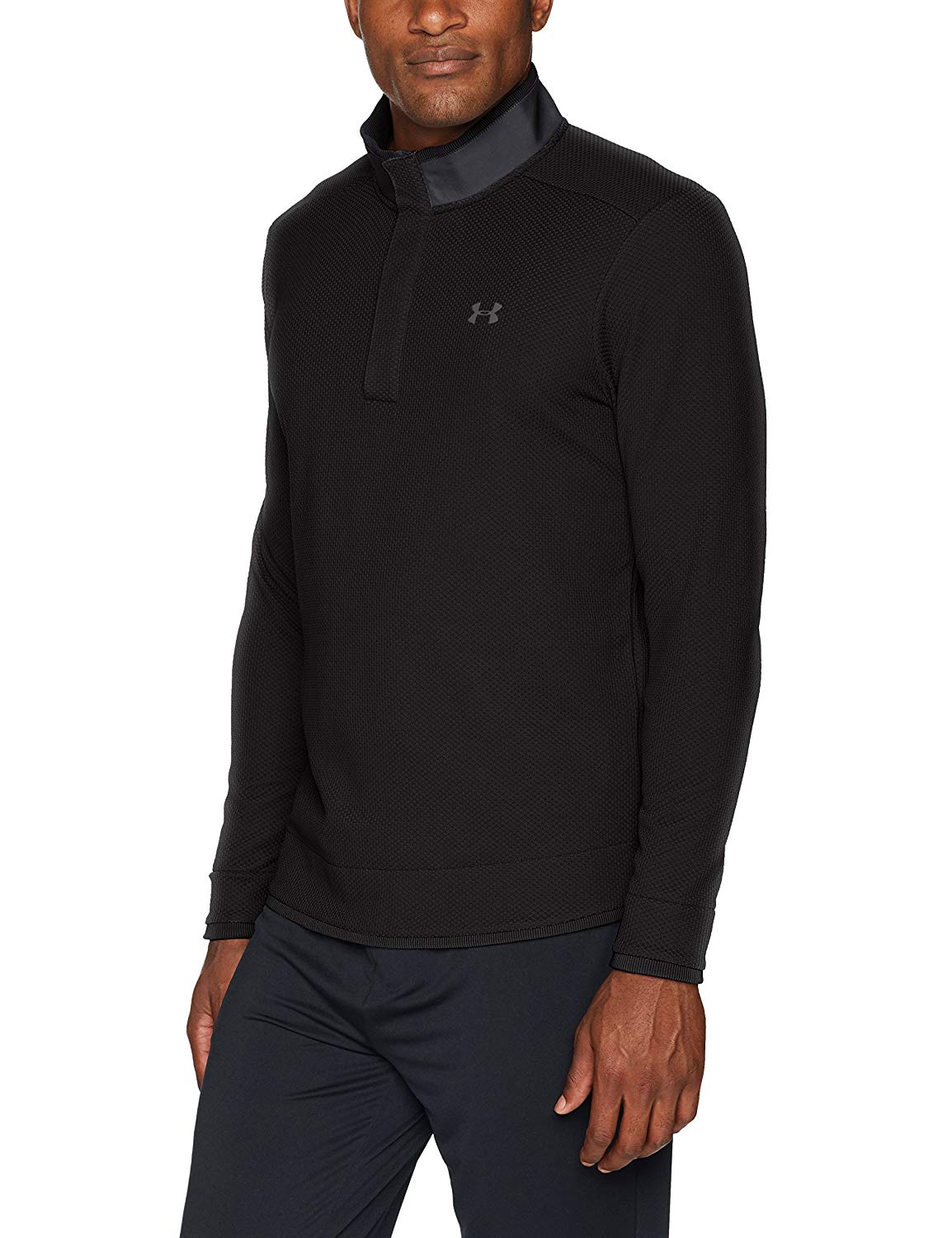 Mens Under Armour Storm Sweater Fleece Snap Golf Mocks