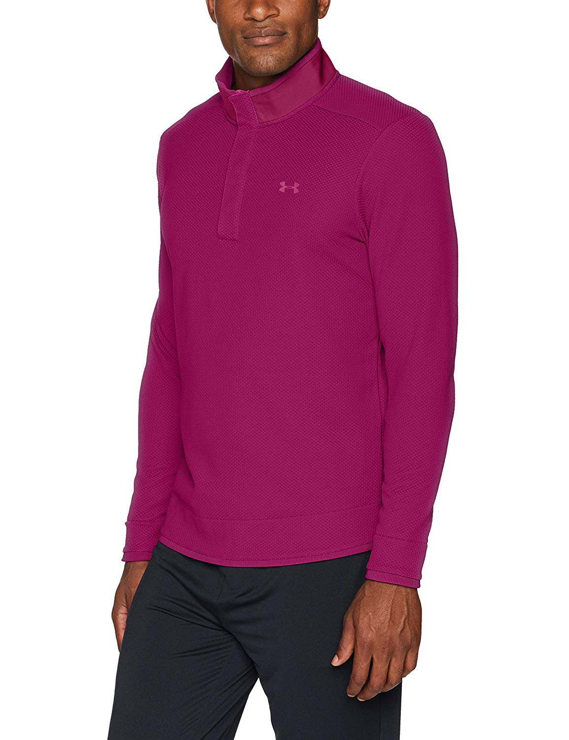 Under Armour Mens Storm Sweater Fleece Snap Golf Mocks