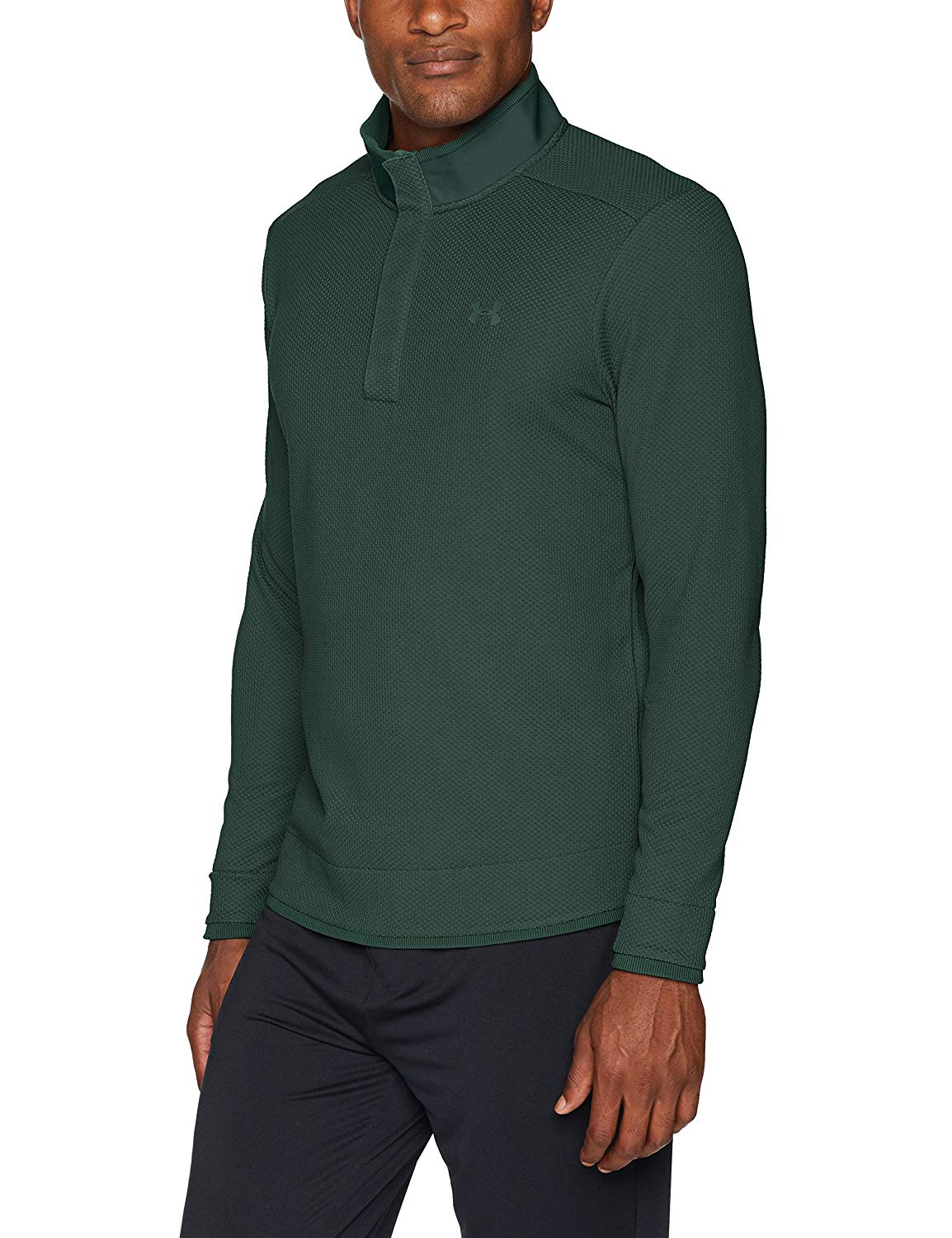 Under Armour Mens Storm Sweater Fleece Snap Golf Mocks