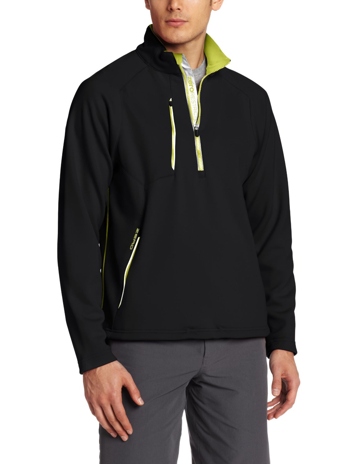 Mens Zero Restriction Draw Golf Pullovers