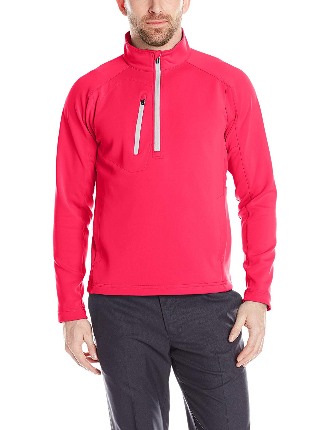 Zero Restriction Mens Quarter Zip Tech Golf Pullovers