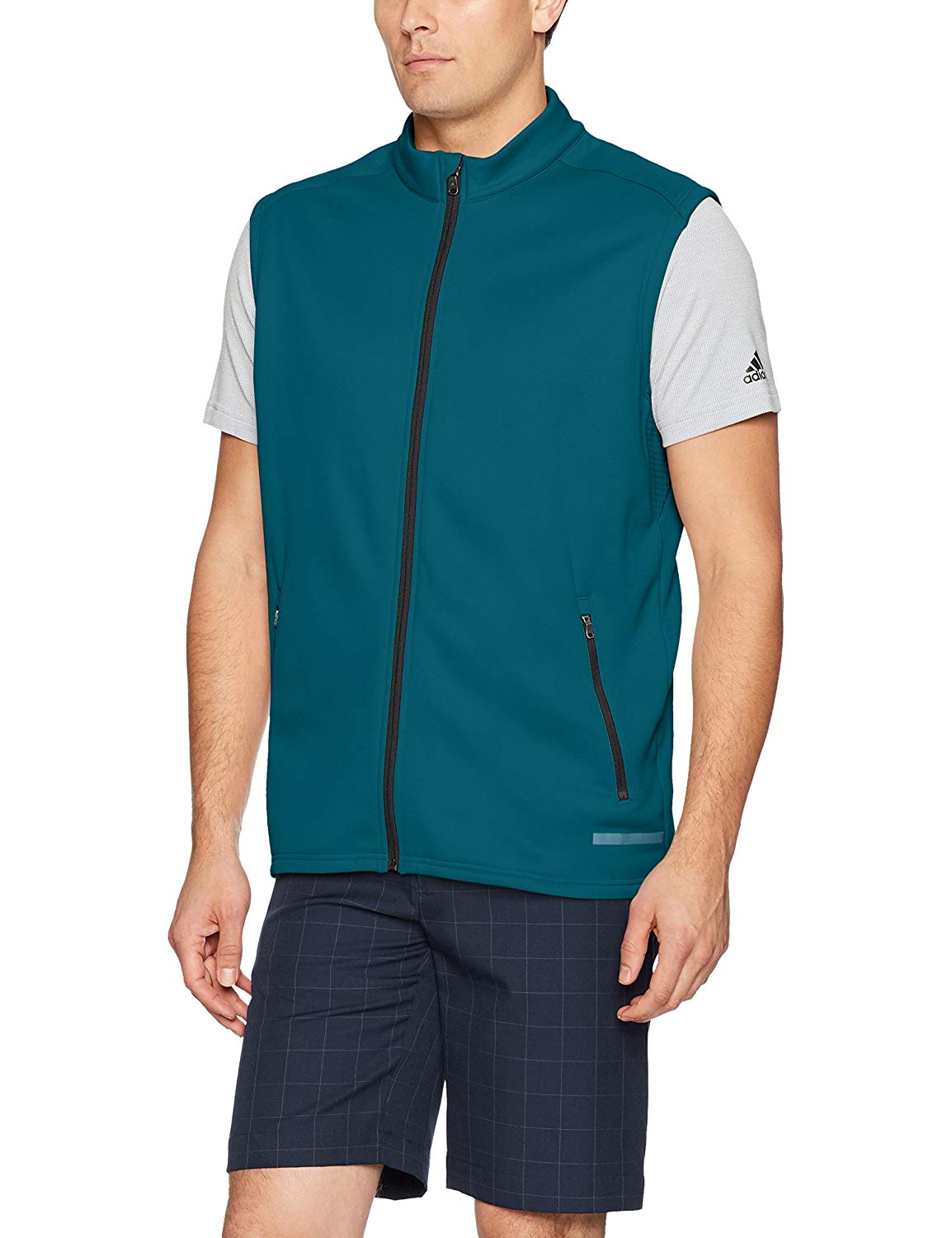 Adidas Mens Climaheat Hybrid Full Zip Golf Vests