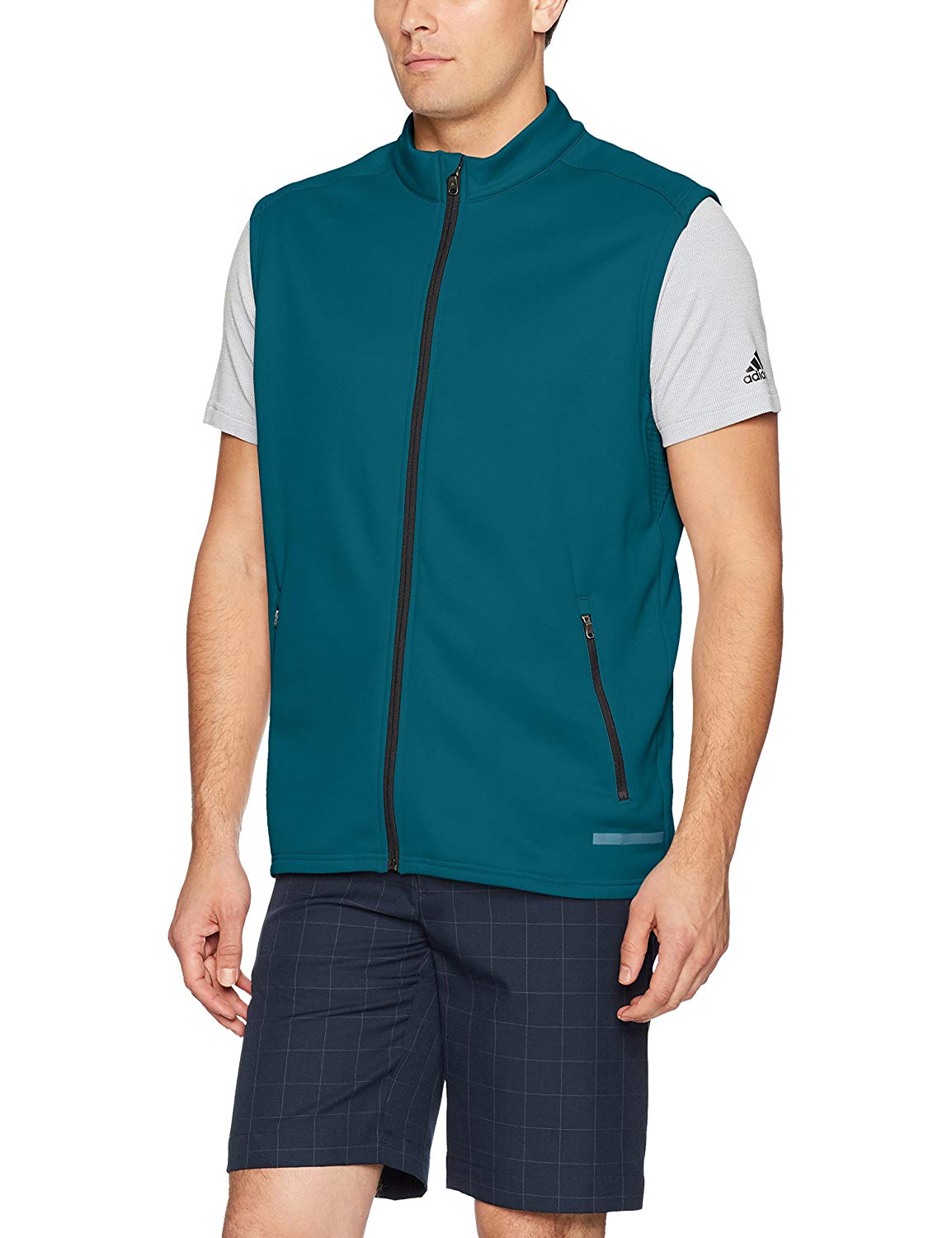 Adidas Mens Climaheat Hybrid Full Zip Golf Vests
