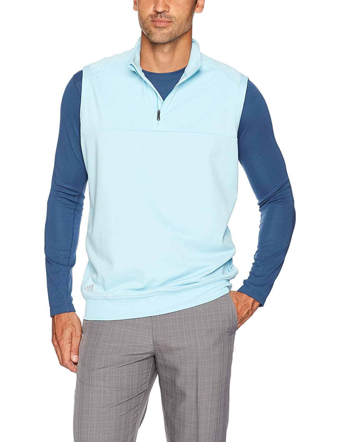 Adidas Mens Club Quarter Zip Golf Vests