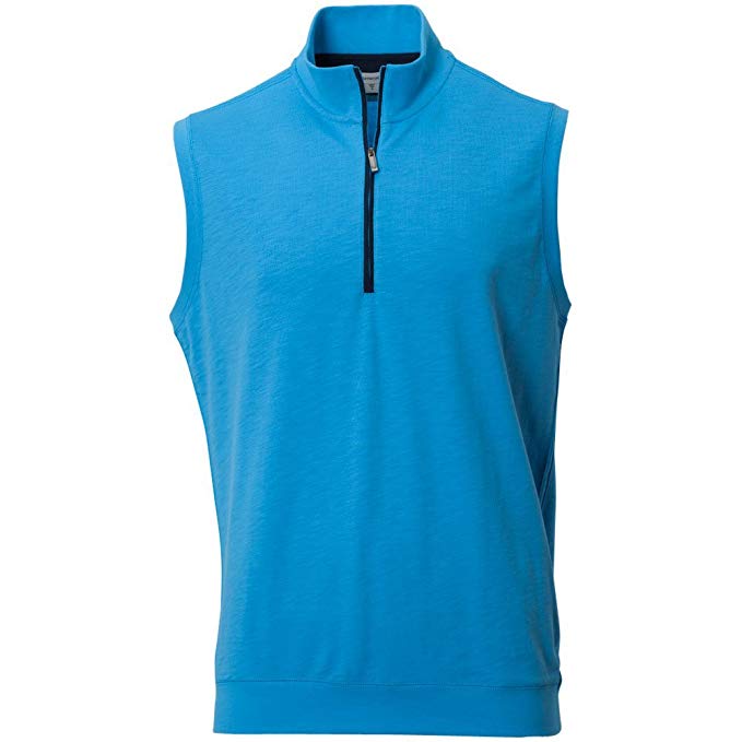 Ashworth Mens French Terry Half Zip Golf Vests