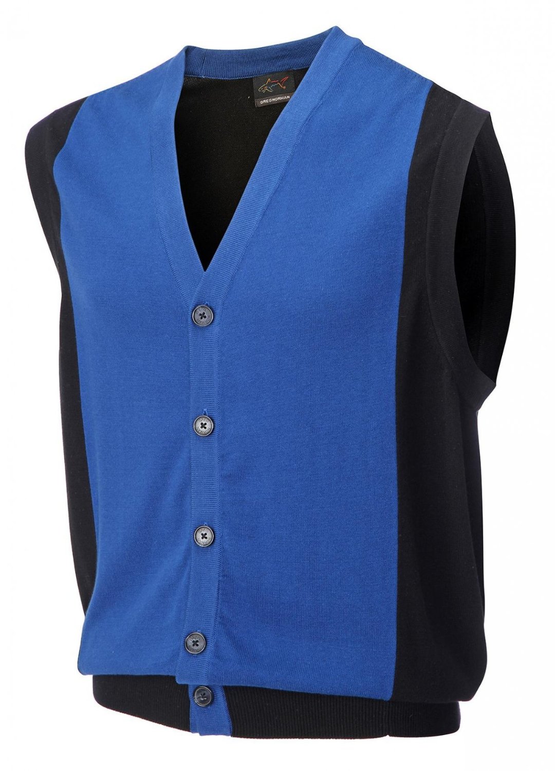 Mens Greg Norman Cardigan Golf Vests