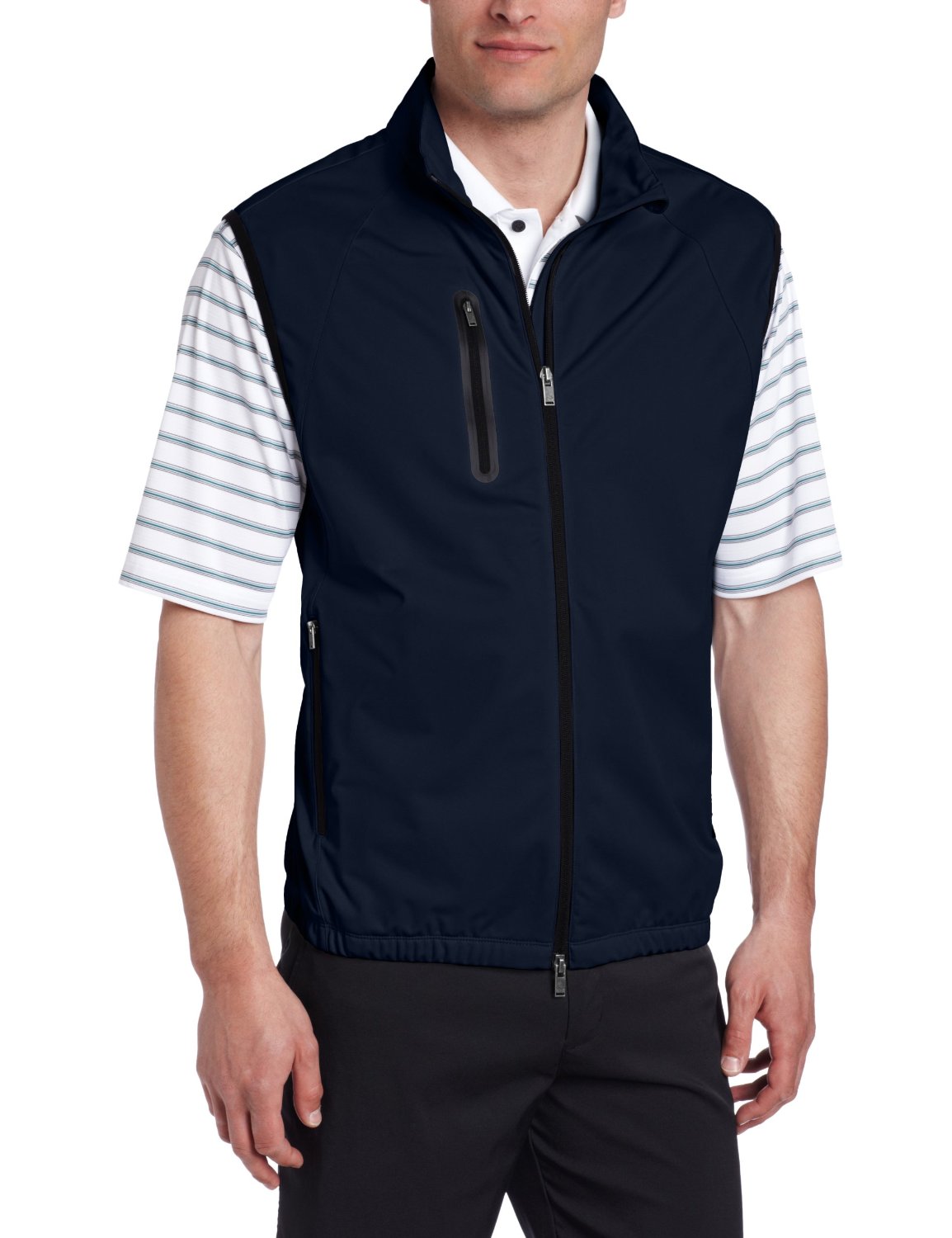 Mens Greg Norman Collection Full Zip Tech Golf Vests